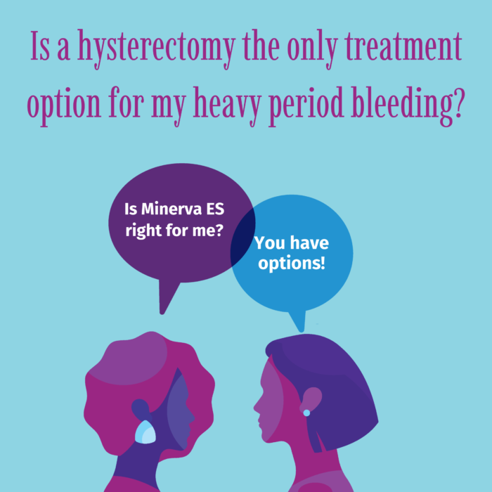 Is a hysterectomy the only treatment option for my heavy period bleeding?
